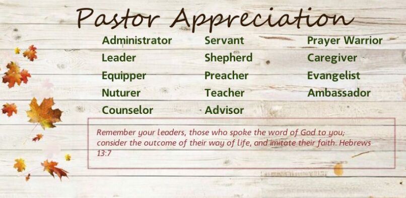Pastor Appreciation